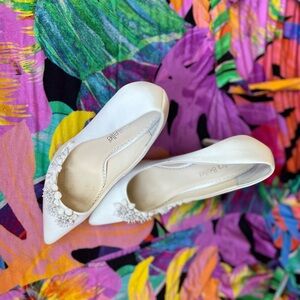 Bella Belle Jasmine 3D Floral Pearl Wedding Shoes